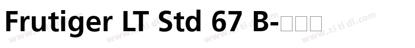 Frutiger LT Std 67 B字体转换